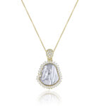 Amulets of Virgin Mary and Jesus 14K Gold