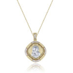 Amulets of Virgin Mary and Jesus 14K Gold
