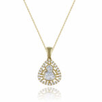 Amulets of Virgin Mary and Jesus 14K Gold