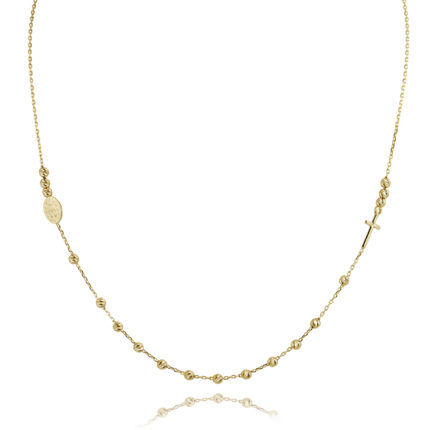 Κολιέ Χρυσός Κ14 Μπίλιες Spread The Beads