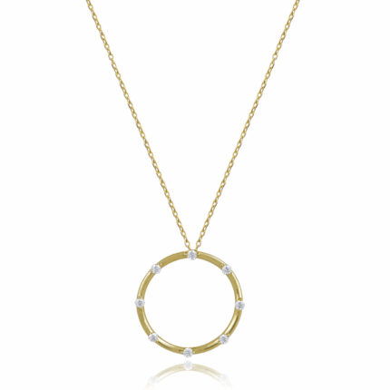 Keep Your Circle Positive 14K Gold